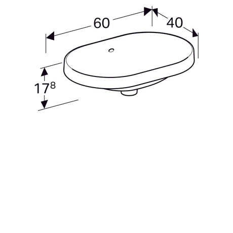Pesuallas Geberit Variform Keratect 600x400x178 mm - KarelianStore