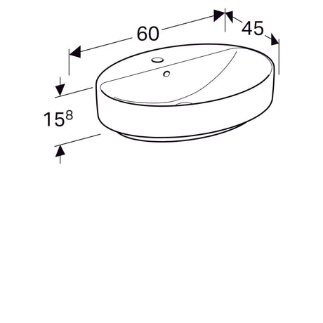 Pesuallas Geberit Variform Keratect 600x450x158 mm - KarelianStore