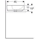Pesuallas Geberit Variform Keratect 600x450x158 mm - KarelianStore