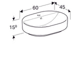 Pesuallas Geberit Variform Keratect 600x450x158 mm - KarelianStore