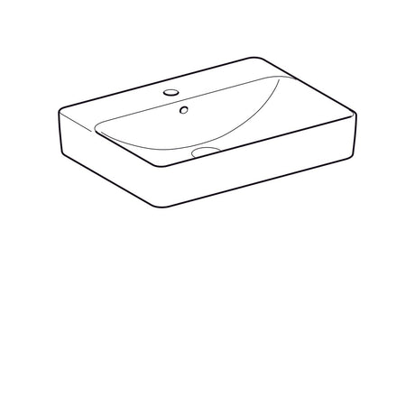 Pesuallas Geberit Variform Keratect 600x450x158 mm Hanareiällä ja ylivuodolla - KarelianStore