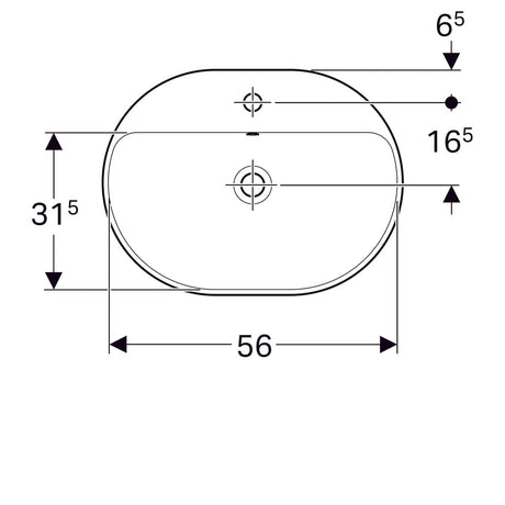 Pesuallas Geberit Variform Keratect 600x450x178 mm - KarelianStore