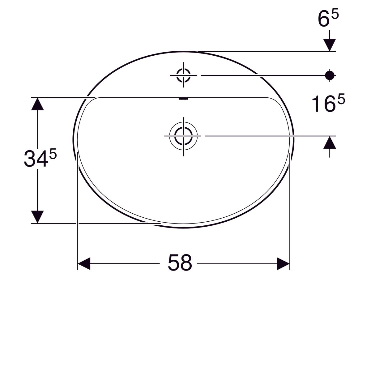 Pesuallas Geberit Variform Keratect 600x480x178 mm - KarelianStore
