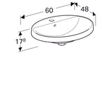 Pesuallas Geberit Variform Keratect 600x480x178 mm - KarelianStore