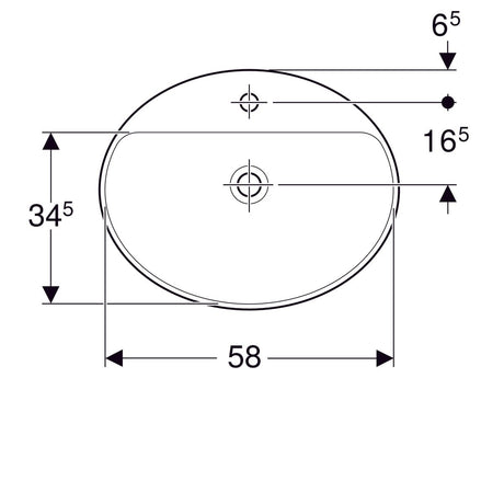 Pesuallas Geberit Variform Keratect 600x480x178 mm Ilman ylivuotoa - KarelianStore