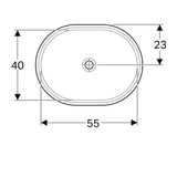 Pesuallas Geberit Variform Keratect 625x490x180 mm Tason Alle Ilman Ylivuotoa - KarelianStore