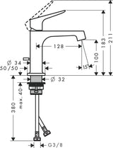 Pesuallashana Hansgrohe Axor Citterio M 100 34013000 - KarelianStore