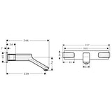 Pesuallashana Hansgrohe Axor Urquiola 11043000 - KarelianStore