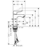 Pesuallashana Hansgrohe Metris 100 31088000 - KarelianStore