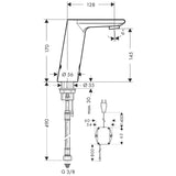 Pesuallashana Hansgrohe Metris S 31102000 230V - KarelianStore