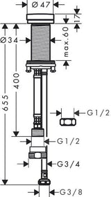 Pesukoneventtiili Hansgrohe 72841800 Tasoon RST - KarelianStore