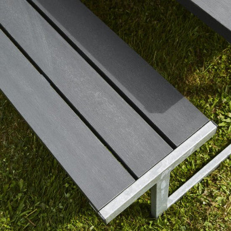Picnic - pöytäsetti "NJORD", antrasiitti non - wood ja galvanoitu runko - KarelianStore