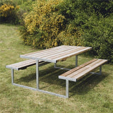 Picnic - pöytäsetti "ODIN", painekyllästetty puu ja galvanoitu runko, 180 x 185 cm HORTUS - KarelianStore