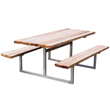 Picnic - pöytäsetti "YDUN", painekyllästetty puu ja galvanoitu runko, 175 x 140 cm HORTUS - KarelianStore