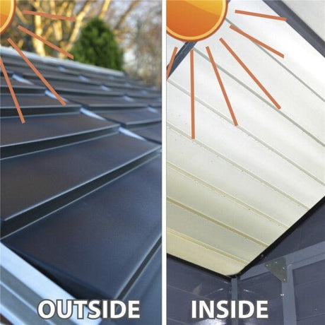 Pihavaja SKYLIGHT 2,8 m2 keskiyön harmaa Palram - Canopia - KarelianStore