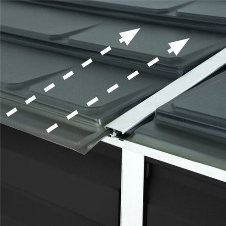 Pihavaja SKYLIGHT PENT 2,1 m2 keskiyön harmaa Palram - Canopia - KarelianStore