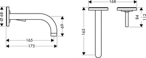 Piiloasennushanan Pintaosa Hansgrohe Axor UNO2 38113000 - KarelianStore