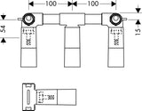 Piiloasennushanan Runko - osa Hansgrohe 3 - osainen 10303180 - KarelianStore