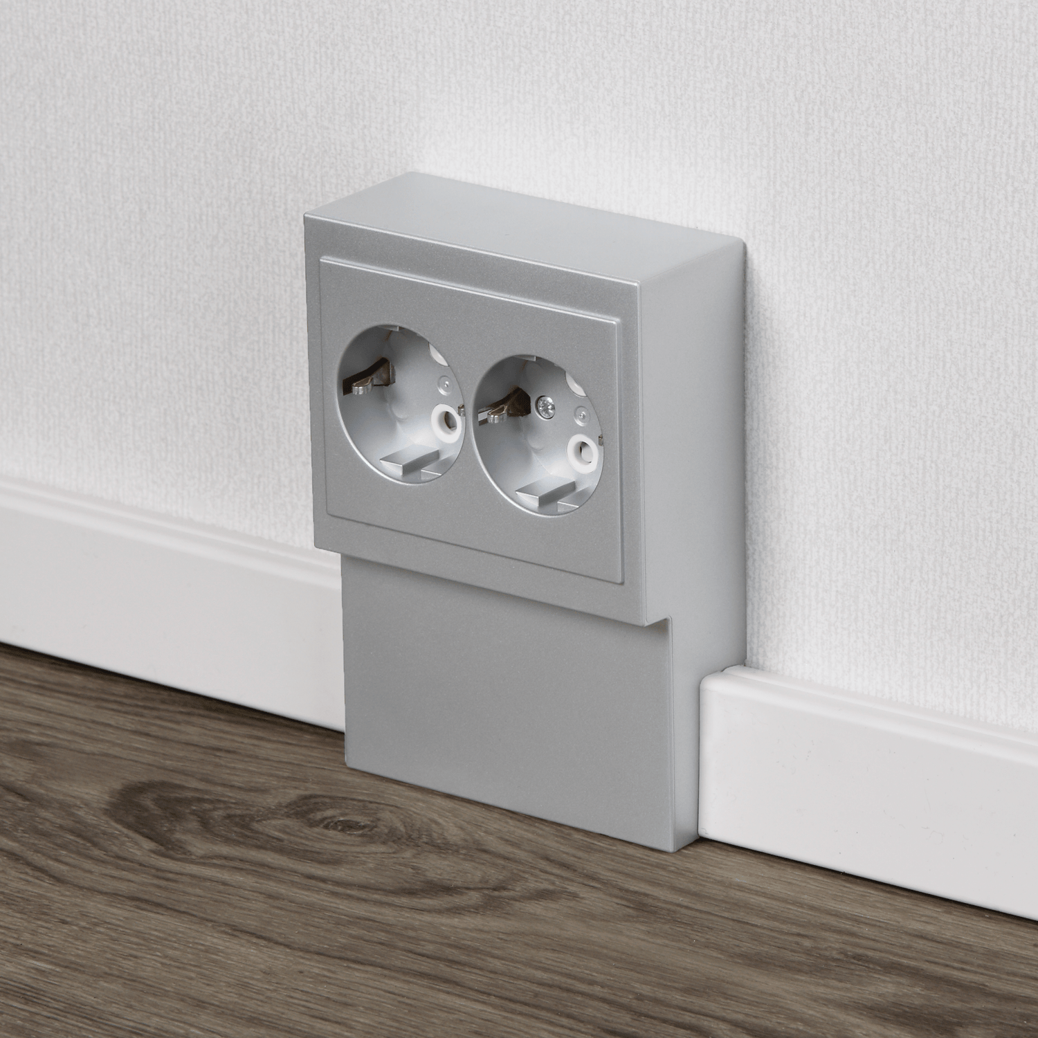 Pistorasia ABB Impressivo 2 - osainen 16A IP21 PPJ HL Lista Alumiini - KarelianStore