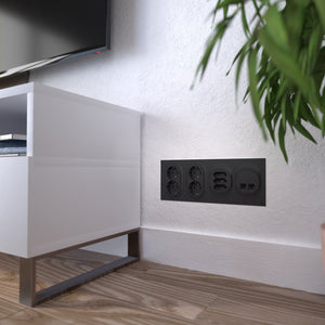 Pistorasia ELKO One 3E 2.5A IP21 UKR Musta - KarelianStore