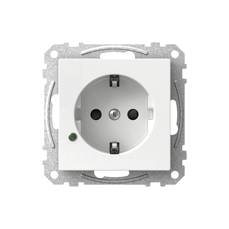 Pistorasia Schneider Electric Exxact 1 - osainen 16A IP21 UKJ LED Valkoinen - KarelianStore