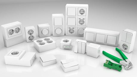 Pistorasia Schneider Electric Exxact 2 - osainen 16A IP21 PPJ 2x Valkoinen - KarelianStore