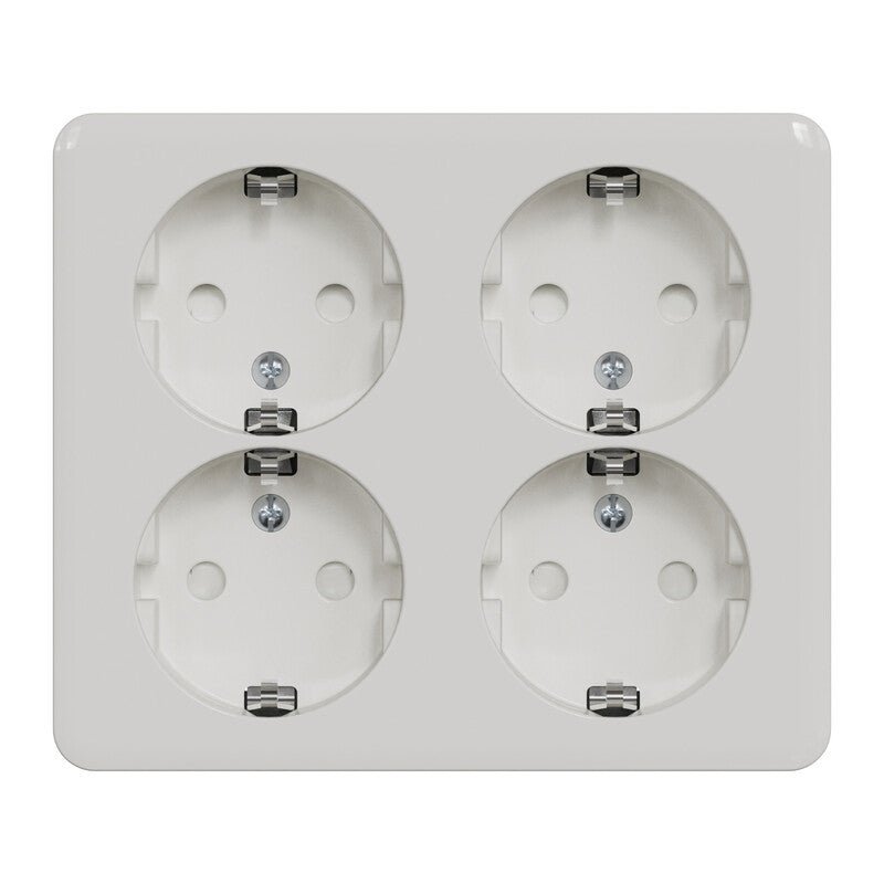 Pistorasia Schneider Electric Exxact 4 - osainen 16A IP21 PPj 2x Valkoinen - KarelianStore