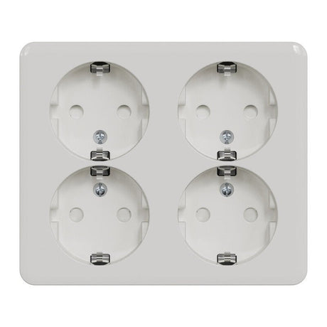 Pistorasia Schneider Electric Exxact 4 - osainen 16A IP21 PPj 2x Valkoinen - KarelianStore