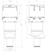 Poistoputki Vilpe Flow 160P/IS/700 XL Antrasiitti - KarelianStore