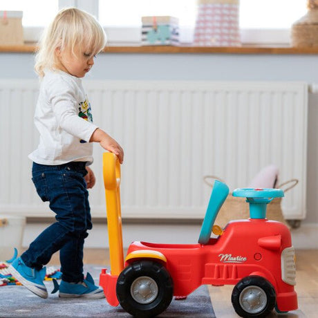 Potkuauto Maurice, ohjauspyörä, äänimerkki ja ergonominen kävelytuki FALK - KarelianStore