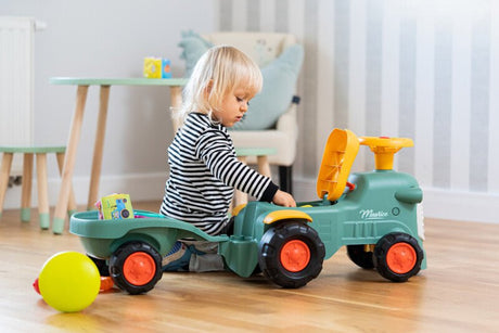 Potkuauto Maurice, ohjauspyörä, äänimerkki ja peräkärry FALK - KarelianStore