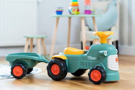 Potkuauto Maurice, ohjauspyörä, äänimerkki ja peräkärry FALK - KarelianStore