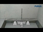 Lattiakaivo Purus Line 900mm DN75 Pysty Tile Insert