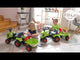 Ride-on traktori peräkärryllä, haravalla ja lapiolla baby Claas FALK