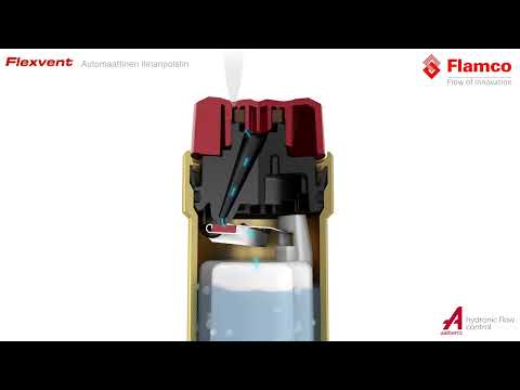 Automaattinen ilmanpoistin 1/2 10bar/120C FLEXVENT L=76mm