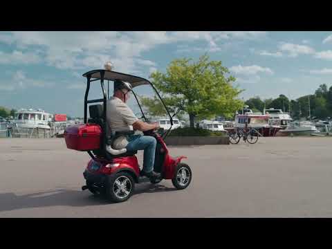 Silverfox Four 2.0, metallic red 1.8kWh litium akku ja 3A laturi
