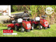 Ride-on traktori peräkärryllä, haravalla ja lapiolla baby Massey Ferguson FALK