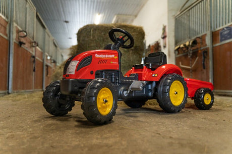 Punainen traktori ja peräkärry FALK - KarelianStore