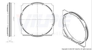 Putkiyhde VILPE Monitoimi - säleikkö 200 240x240 - KarelianStore