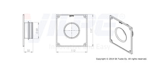 Putkiyhde VILPE Monitoimi - säleikkö 60 150x150 - KarelianStore