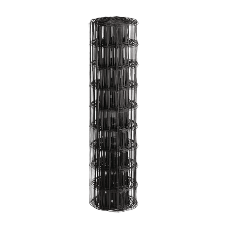 Puutarha - aita, 0% PVC, musta, 10 x 10 cm, 60 cm x 25 m - KarelianStore