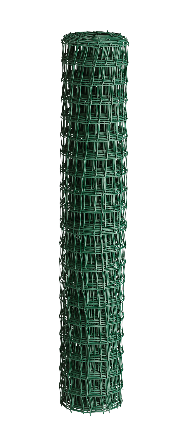 Puutarha - aita, vihreä muovi, silmä 25 x 25 mm, 1 x 10 m - KarelianStore