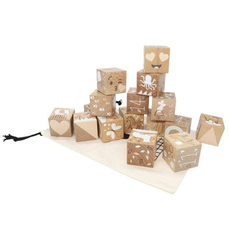 Pyökkiset puupalikat 16 kpl. NORDIC PLAY Nature - KarelianStore