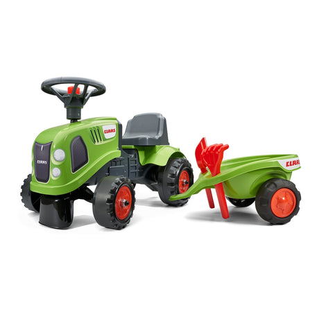 Ride - on traktori peräkärryllä, haravalla ja lapiolla baby Claas FALK - KarelianStore