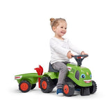 Ride - on traktori peräkärryllä, haravalla ja lapiolla baby Claas FALK - KarelianStore