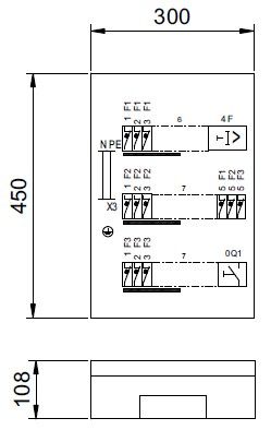 Ryhmäkeskus ABB Pinta RP4E12S 40A IP20 CFE 300x450x108 - KarelianStore