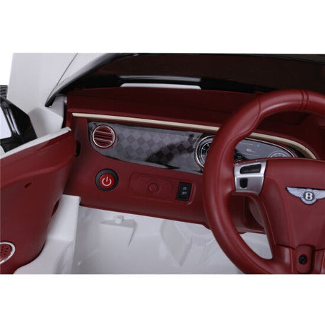 Sähköauto Bentley 2 hengelle, 2x6V, valkoinen, EVA renkailla, NORDIC PLAY - KarelianStore