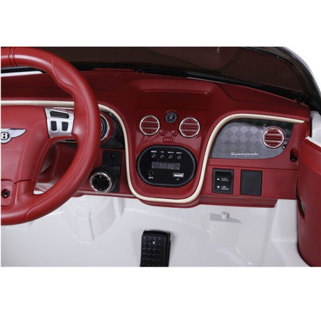 Sähköauto Bentley 2 hengelle, 2x6V, valkoinen, EVA renkailla, NORDIC PLAY - KarelianStore
