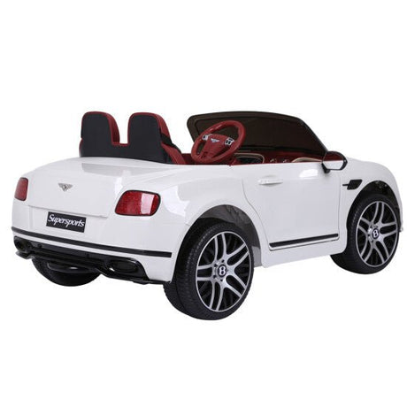 Sähköauto Bentley 2 hengelle, 2x6V, valkoinen, EVA renkailla, NORDIC PLAY - KarelianStore