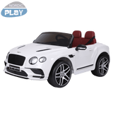 Sähköauto Bentley 2 hengelle, 2x6V, valkoinen, EVA renkailla, NORDIC PLAY - KarelianStore